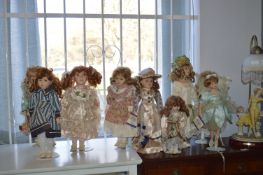 Quantity of Porcelian Dolls