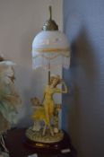Table Lamp with a Figure of a Lady