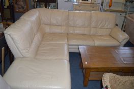 Cream Upholstered Corner Sofa (AF)