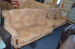 Pair of Two Seat Upholstered Sofas