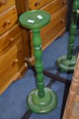 Green Stained Plant Stand