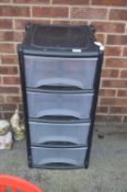 Four Height Plastic Chest of Drawers
