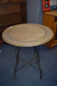 Cane Side Table