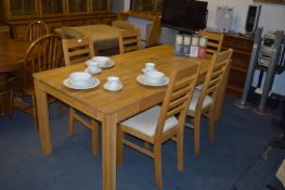 Dining Table with Five Matching Chairs