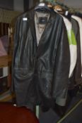 Gents Black Leather Jacket