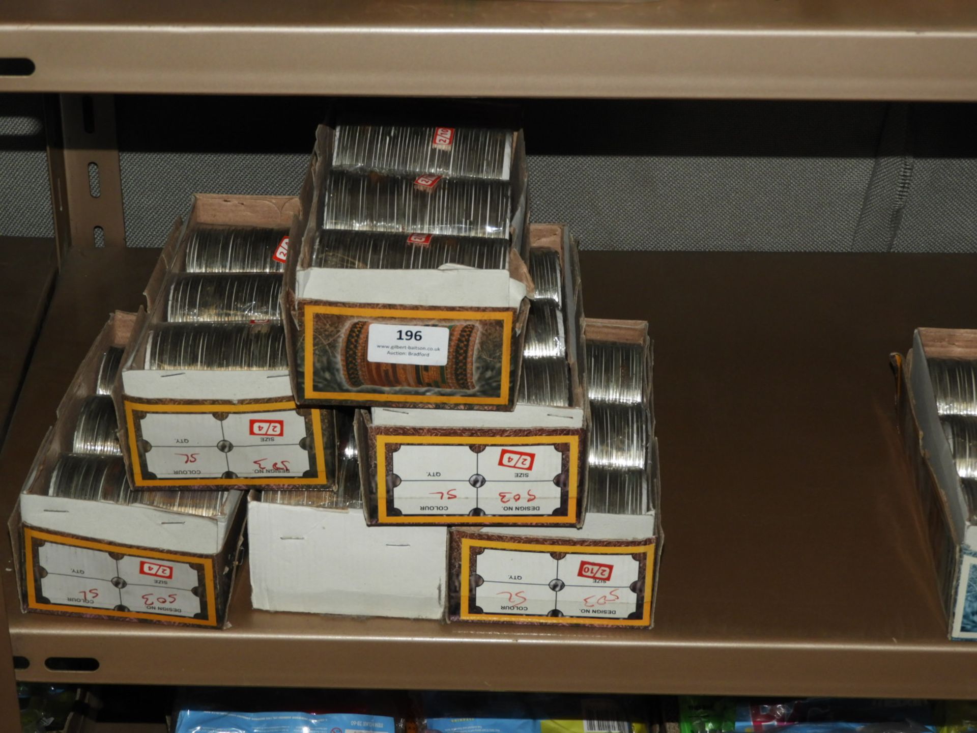 Six Boxes Containing Silver Coloured Asian Style B