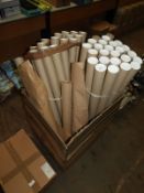 Box of Brown Paper, and Postage Tubes