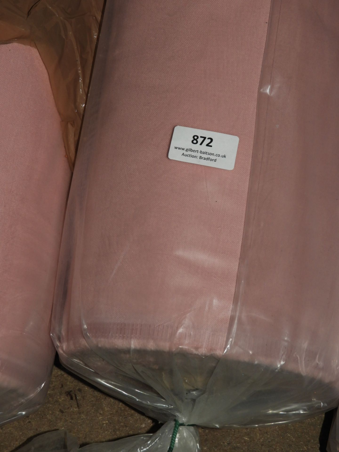 Roll of Pink Bed Sheet Material