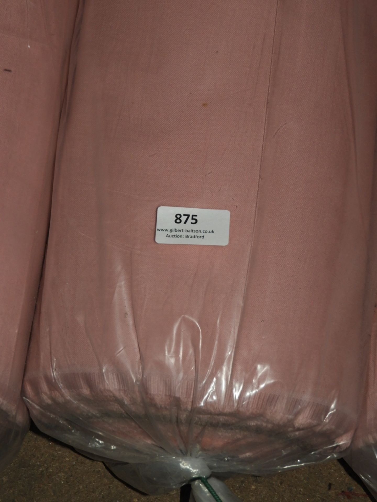 Roll of Pink Bed Sheet Material