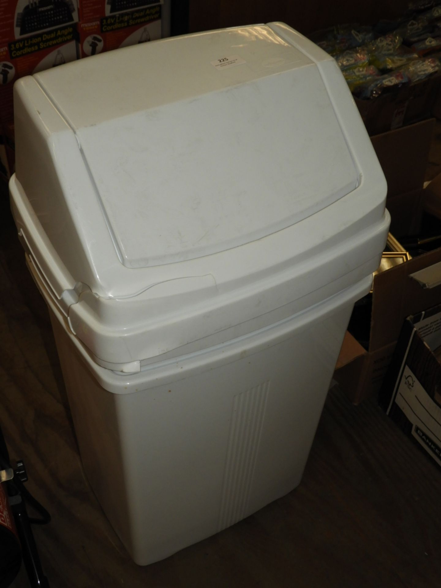 Two Flip Top Waste Bins