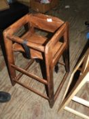 Child's High Seat Chair in Dark Wood Finish