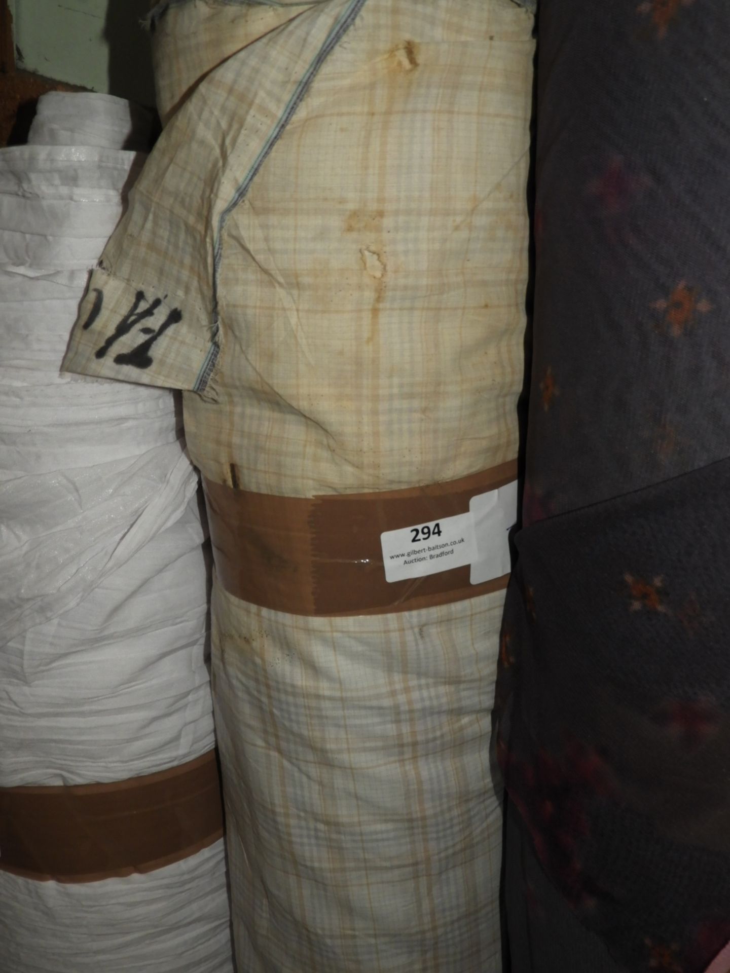 79m Roll of Checked Fabric