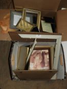 Two Boxes of Assorted Photo Frames
