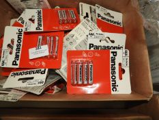 Box of Panasonic AAA Batteries