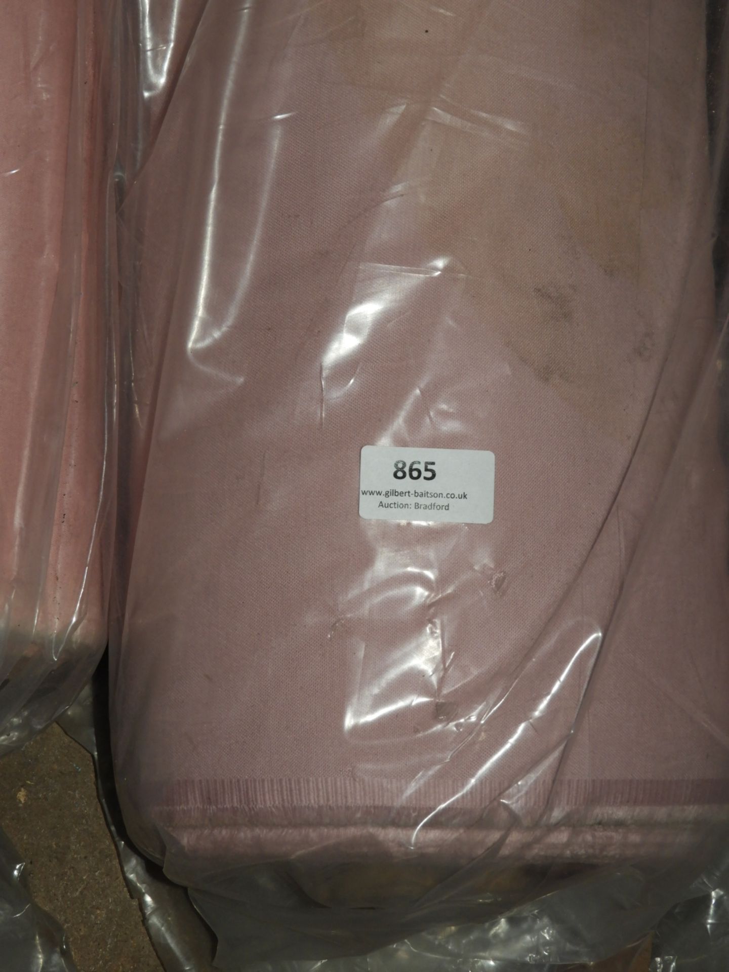 Roll of Pink Bed Sheet Material