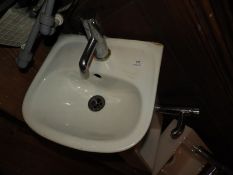*Ceramic Wash Hand Basin with Monobloc Lever Tap