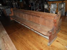 *Pitch Pine Pew 12ft long Approx.