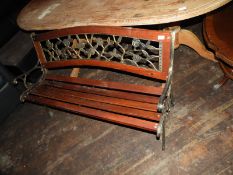*Cast Iron & Wood Bench