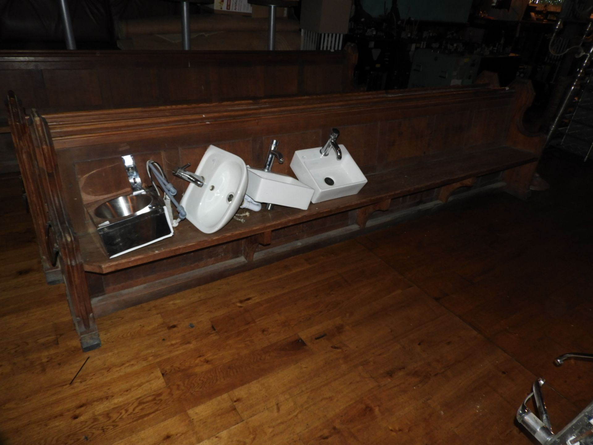 *Pitch Pine Pew 12ft long Approx.