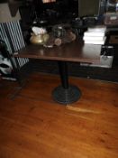 *Square Pub/Restaurant Table with Heat Resistant T
