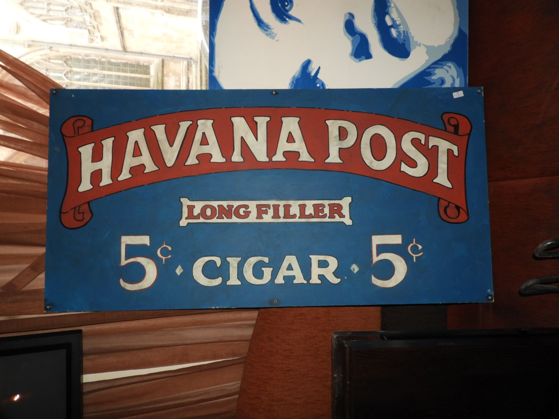 *Hand Painted Wood Panel - Havana Long Filler Ciga