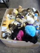 Large Box of Assorted Soft Toys
