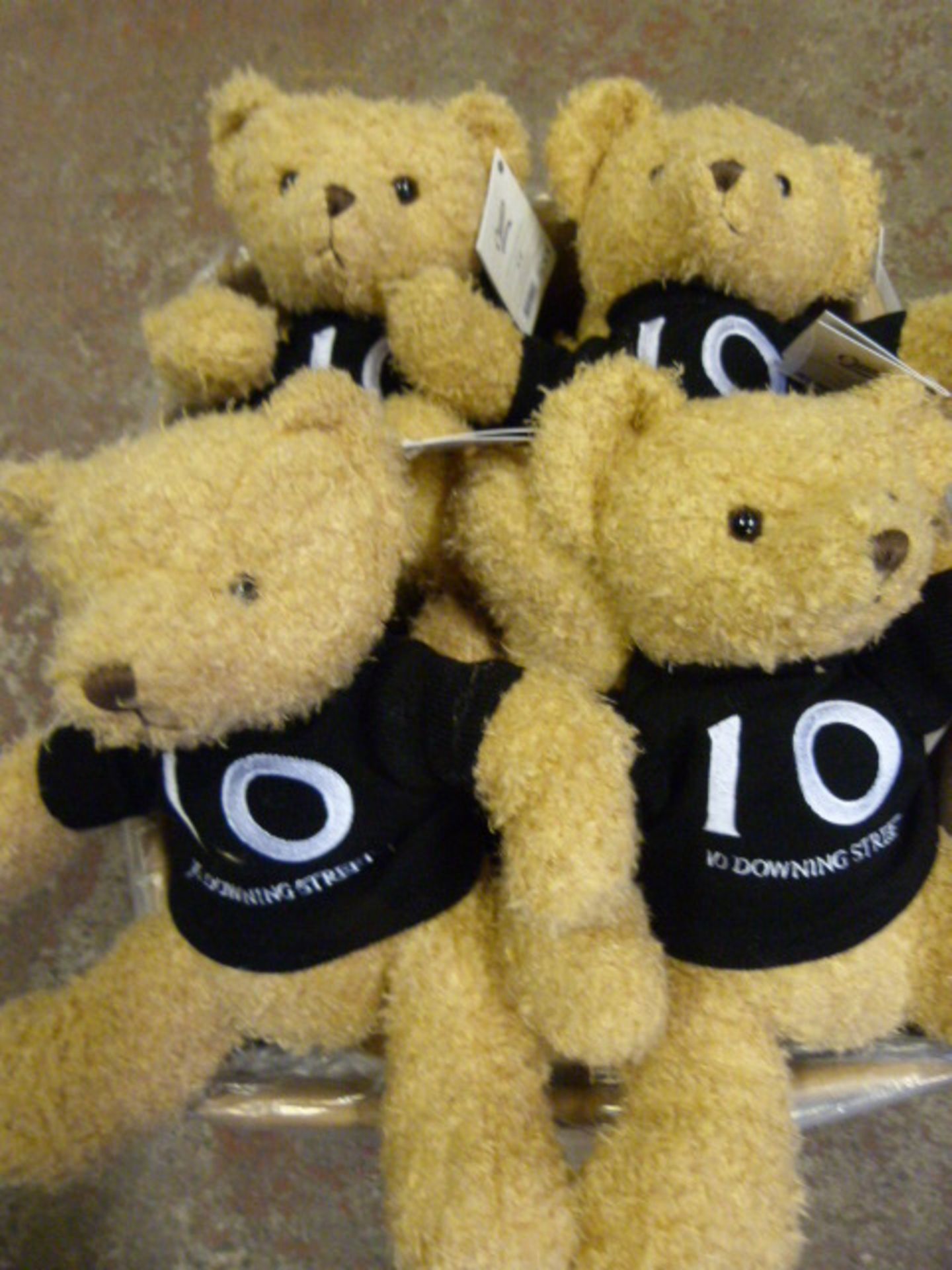 Twelve "10 Downing Street" Teddies