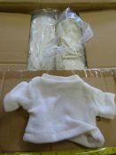Box of 500 Large Cream Jumpers for Teddies and Dol