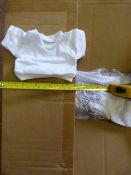 Box of 500 Medium White T-Shirts for Teddies and D