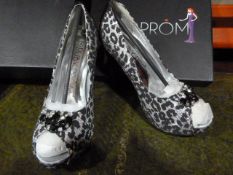 *Four Pairs of Ruby Prom "Tailor" Black Prom Shoes