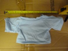 Box of 500 Large Baby Blue T-Shirts for Teddies an