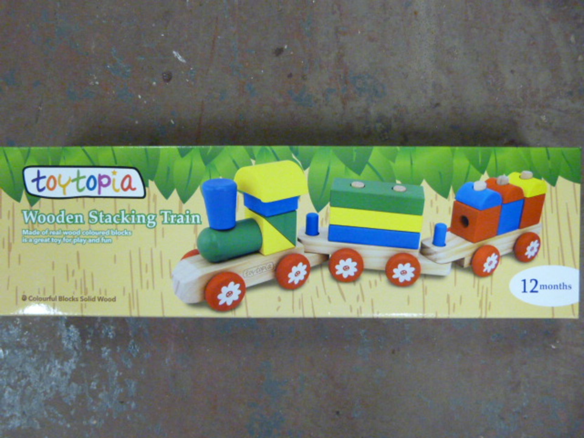 *Toytopia Wooden Stacking Train