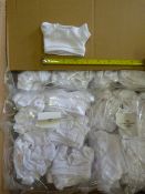 Box of 1000 XS White T-Shirts for Teddies and Doll