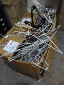 *Two Boxes of Wire and Plastic Coat Hangers