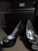 *Five Pairs of Ruby Prom "Sandra" Black Prom Shoes