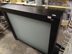 Small Hair Salon Counter with Illuminated Front Pa