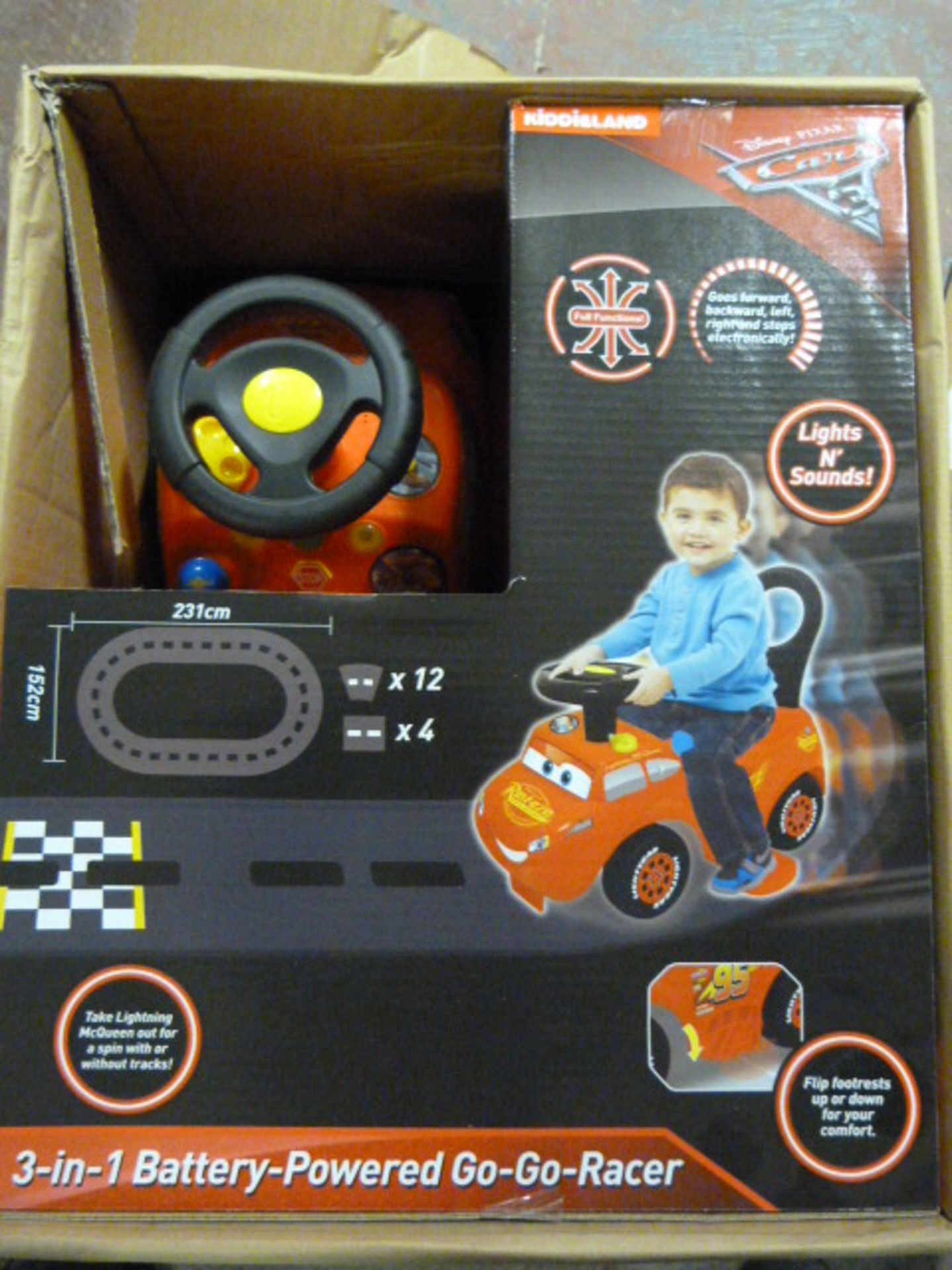 *3-in-1 Battery Powered Gogo Racer