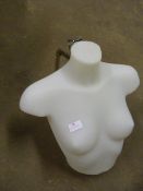 Female Mannequin Torso with Wall Bracket