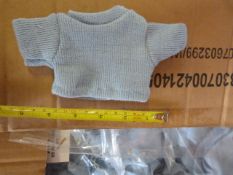 Box of 50 Small Baby Blue Jumpers for Teddies and