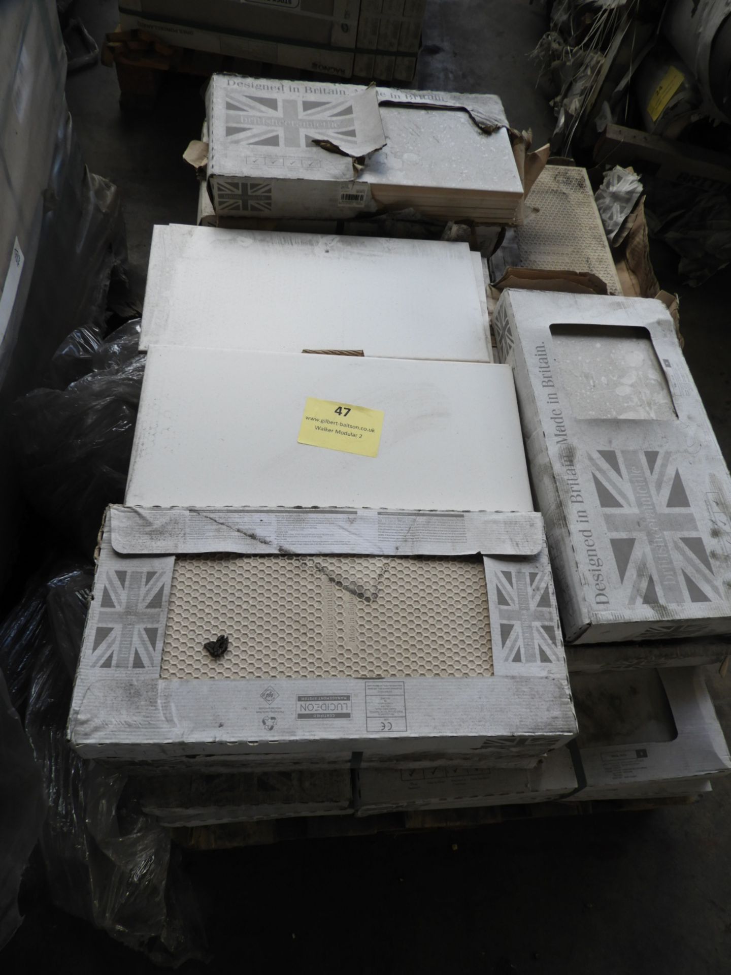 *Twenty Six Boxes of 8 British Ceramics White Tile
