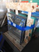 *Pallet Containing Drilled Mirrored Panels with Ground Edges