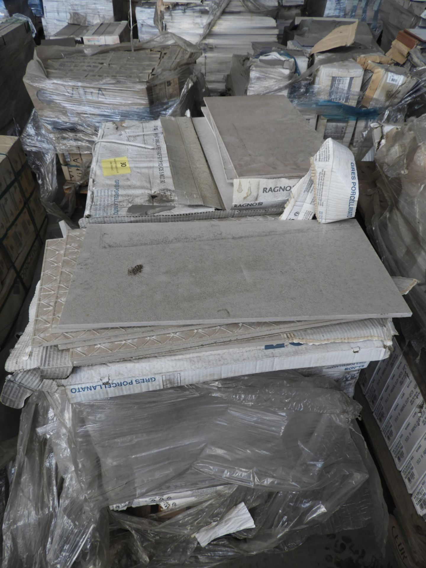 *Thirty Eight Boxes of 5 Grey Non-Slip Porcelain T