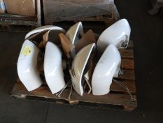 *Pallet Containing Seven Vitra Wash Hand Basins with Monobloc Lever Taps and Wastes