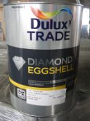 *30x 5L of Dulux Trade Diamond Eggshell 9003 Signal White Paint