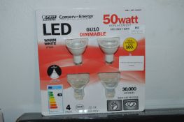 *Feit Gu10 Dimmable Light Bulbs 4pk
