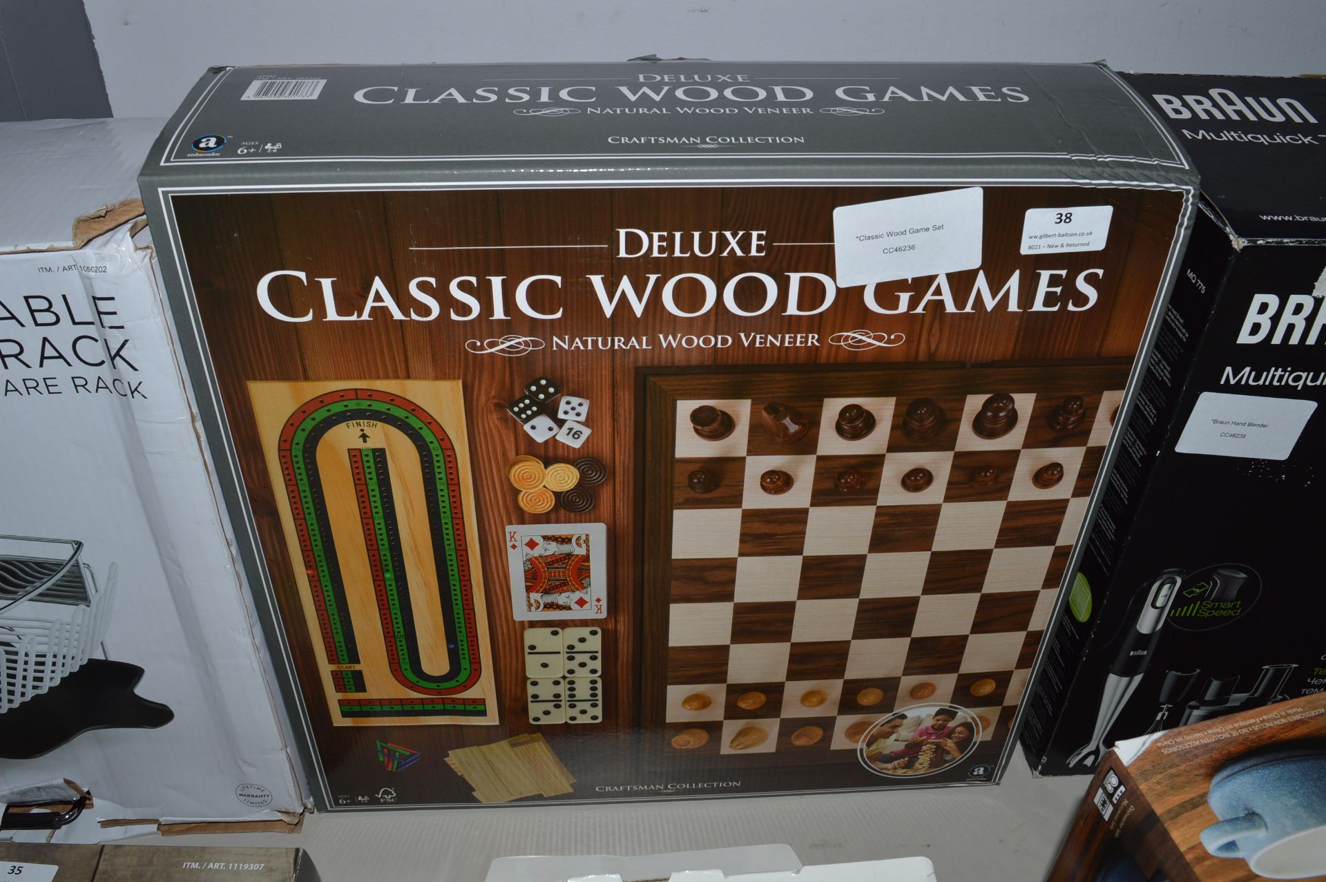 *Classic Wood Game Set - Image 2 of 2