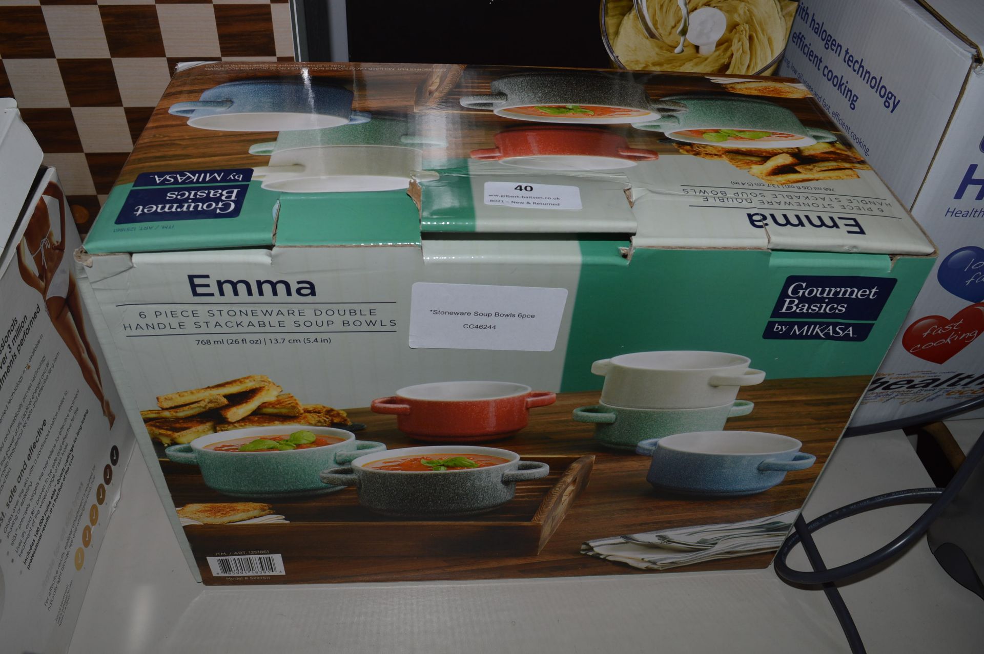 *Emma Stoneware Soup Bowls 6pce