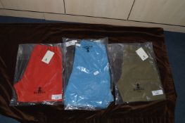 *Three Pairs of Barena Italian Shorts Size:52 (1x Blue, 1x Red & 1x Olive Green)