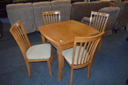 Small Kitchen Table and Four Matching Chairs