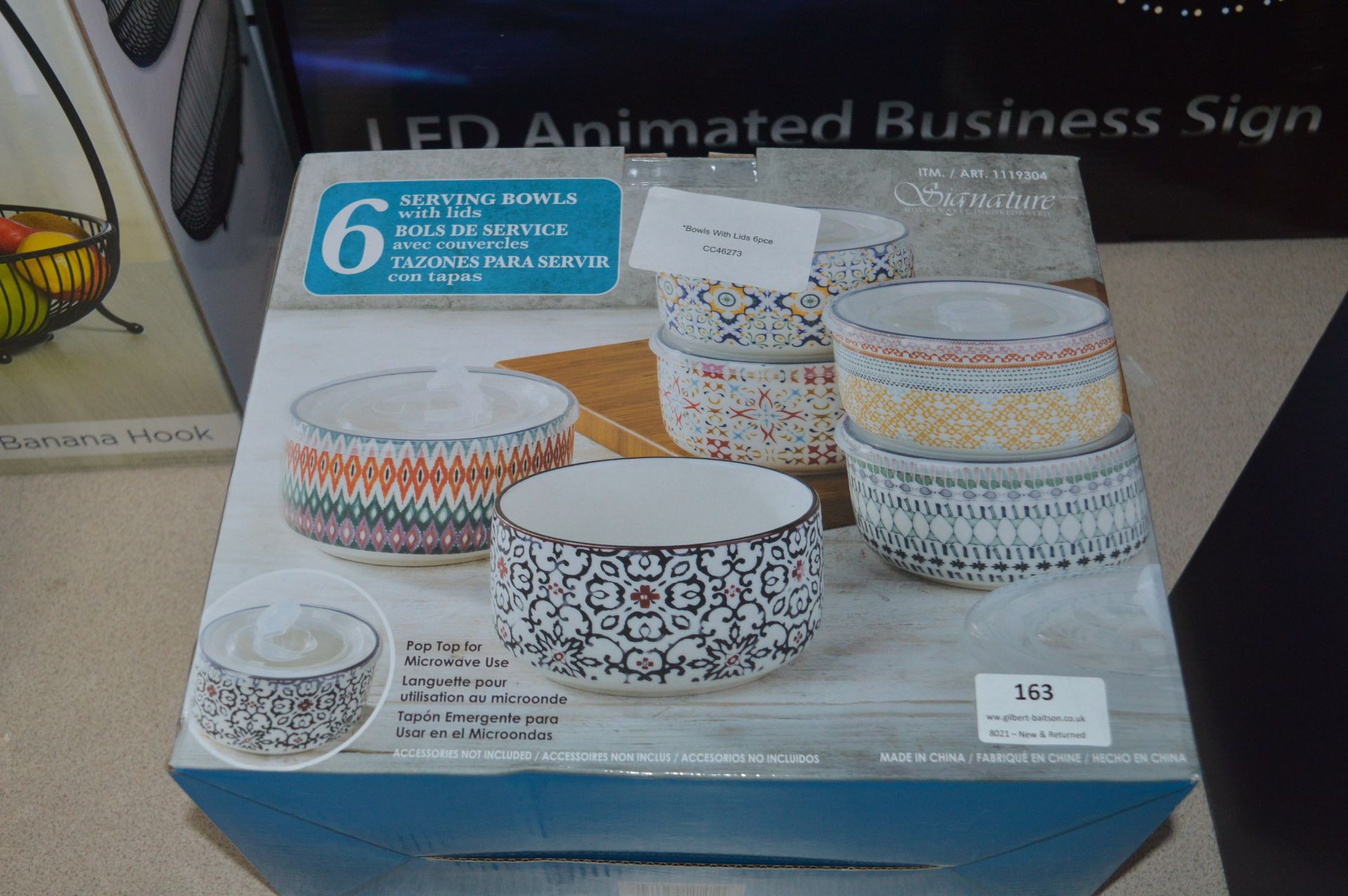 *Six Piece Serving Bowl Set